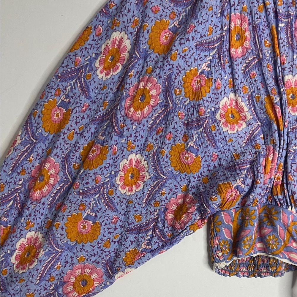 RACHEL Rachel Roy Women’s Floral Crop Blouse size M - Picture 4 of 10